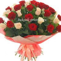 Букет из 51 розы микс