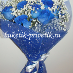 Букет голубых роз