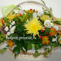 Корзина с цветами