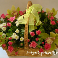 Корзина с цветами