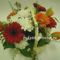 Корзинка с цветами