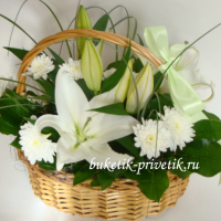 Корзинка с цветами
