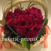 Букет в виде сердца