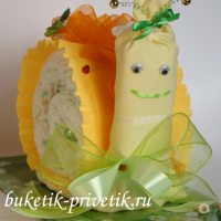 Улитка из памперсов