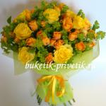 Букет желтых роз 